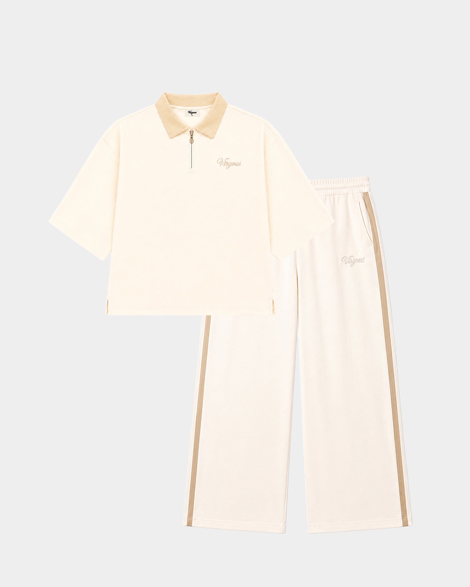 Ivory Box Fit + Sweapants Set
