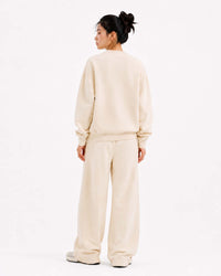 Cream Box Fit Sweatshirt — view 2