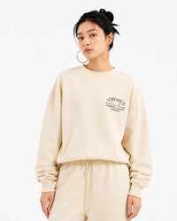 Cream Box Fit Sweatshirt — view 3