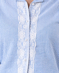 Azure Tailored Waist Adjustable Shirt — view 4