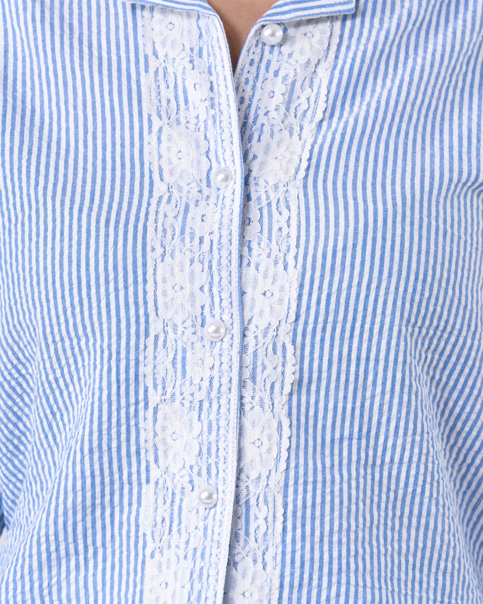 Azure Tailored Waist Adjustable Shirt — view 4
