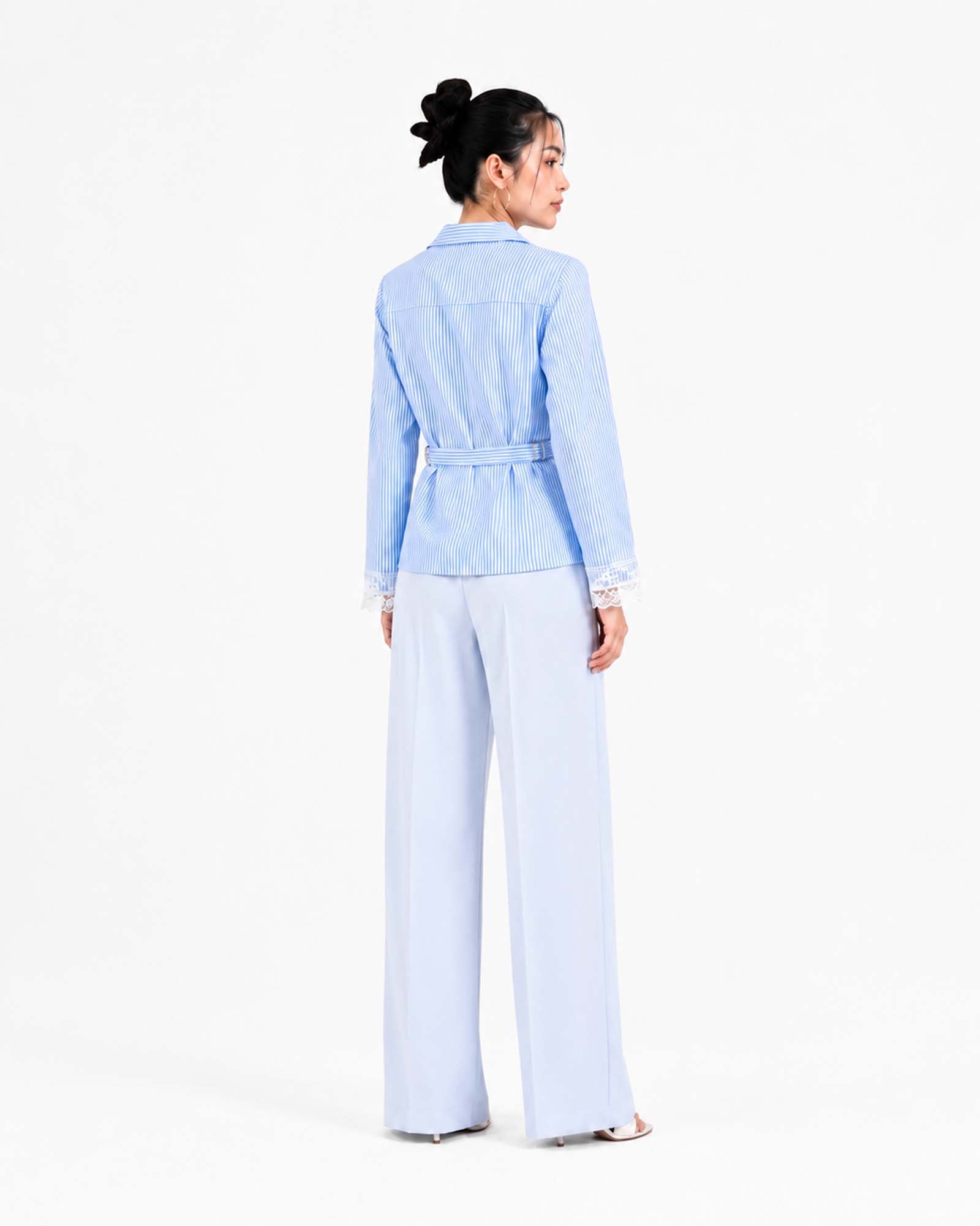 Azure Tailored Waist Adjustable Shirt — view 2