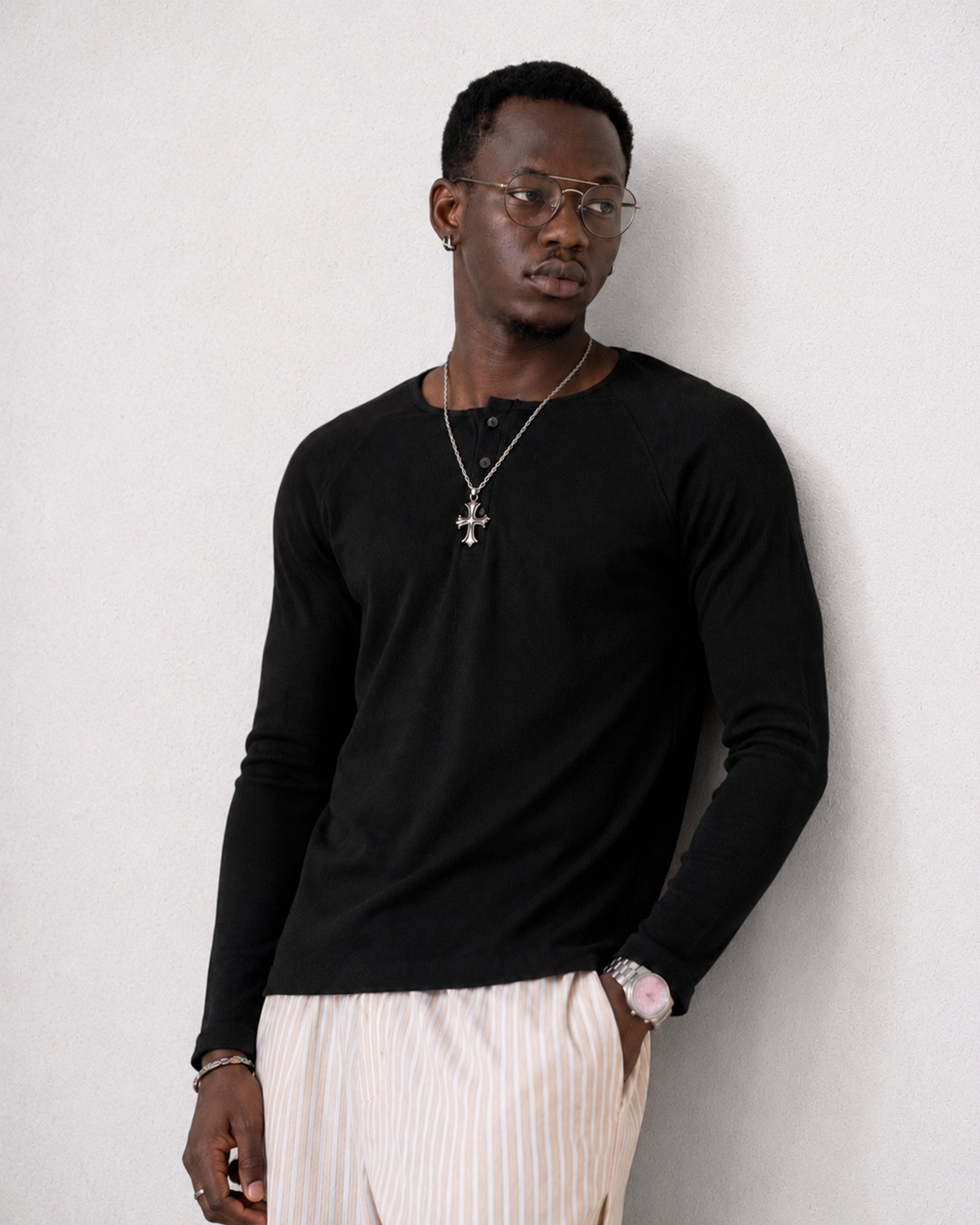 Classic Rib Henley Bundle (Pack of 3)